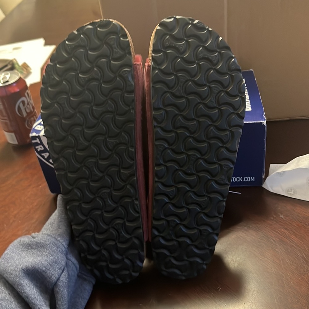 Birkenstock Arizona shearling maroon 8n new - Picture 4 of 4